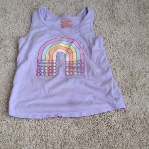 Cat & Jack Lavender Tank Top with Rainbow Design